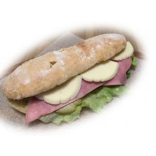 Чиабатта с ветчиной и сыром