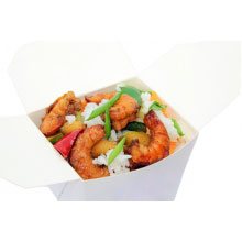 Креветка с рисом и овощами