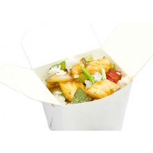 Лосось с рисом и овощами